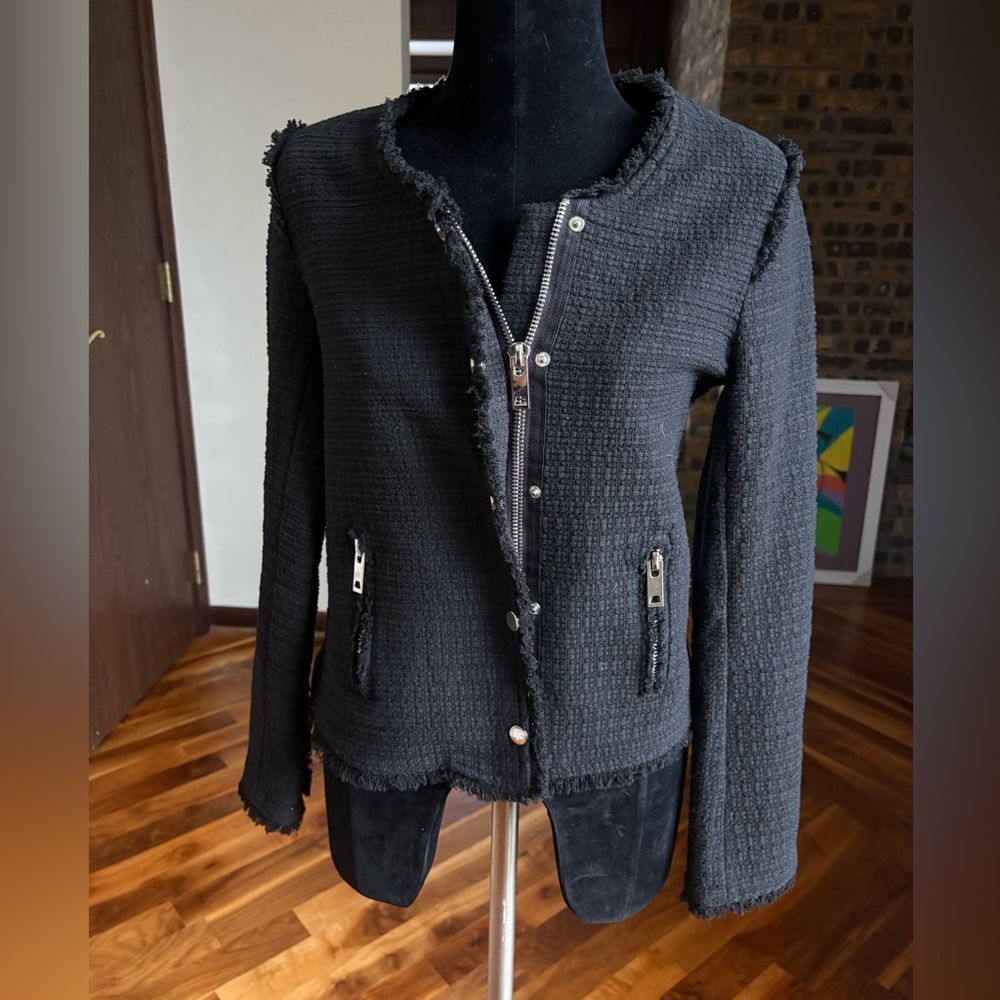 One Third Stylish Black Women's Jacket 01, ECU - Picture 3 of 13